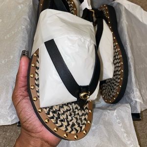 NEW Coach Gracey Leather Sandal